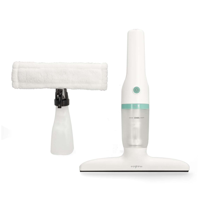 Nedis Trådløs Vindusstøvsuger | 12 W | 1200 Pa | Kapasitet Skittentvannstank: 60 ml | Avtakbar skittenvanntank | Grøn / Hvit