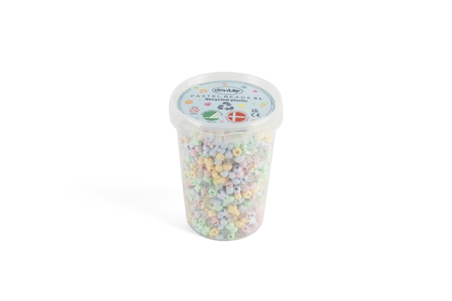 Dantoy Pastellfargede resirkulerte perler - 1580 stk (5940)