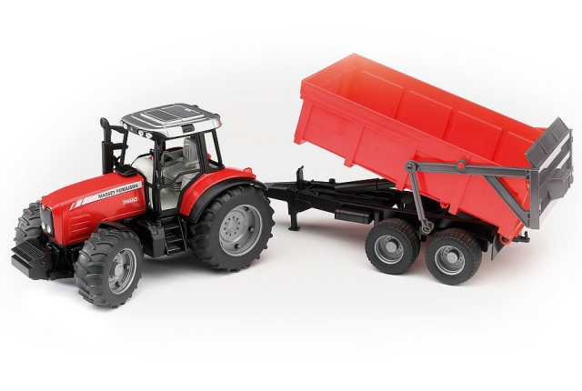 Bruder Massey Ferguson 7480 med tipptilhenger (02045)