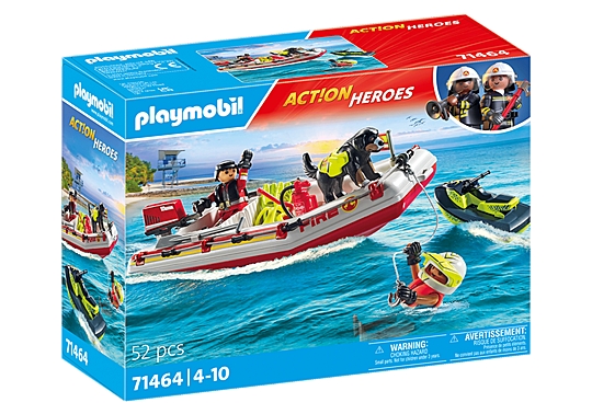 Playmobil Brannbåt med vannscooter (71464)