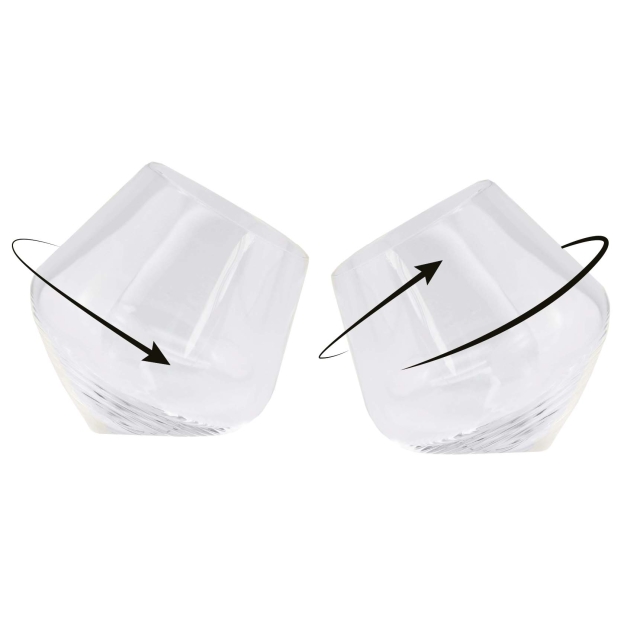 Winkee Rullende whiskyglass - sett med 2 stk