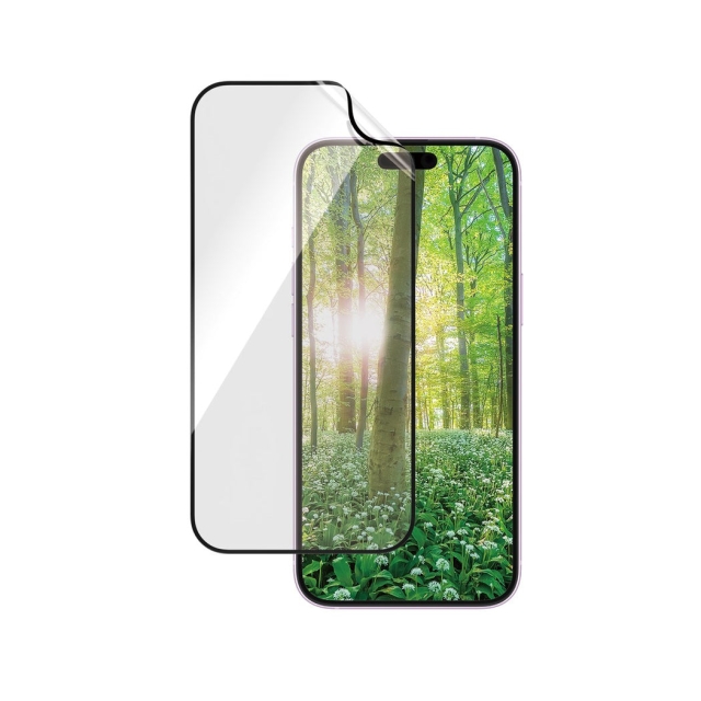 PanzerGlass Skjermbeskyttelse MATRIX - iPhone 16 Plus - Ultra Wide Fit