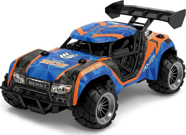 TEC-TOY Speed Racing R/C 1:18 - Blå/oransje (471412)