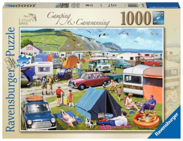 Ravensburger Puslespill - Camping og campingvogn 1000p (12000122)