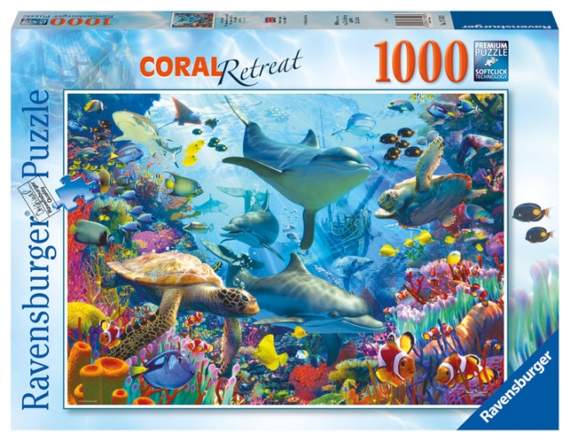 Ravensburger Puslespill - Coral Reef Retreat 1000p (12001172)