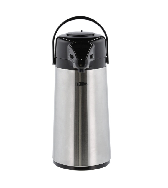 Thermos Kanne med pumpe 1,9L - Stål/Svart (15095)