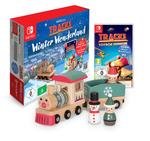 Maxx Tech Tracks Winter Wonderland-sett for Switch