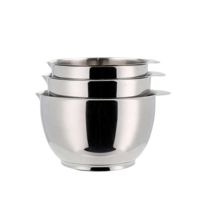 Rosti Margrethe-skål - Sett med 3 - Stål (23921)