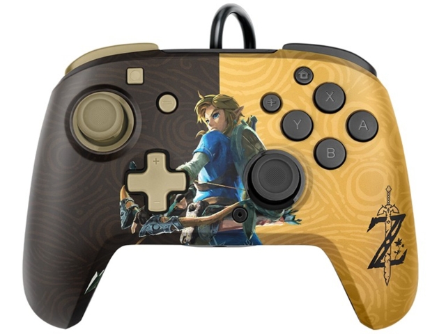 PDP Gaming Nintendo Switch Faceoff Deluxe-kontroller + lyd - Zelda