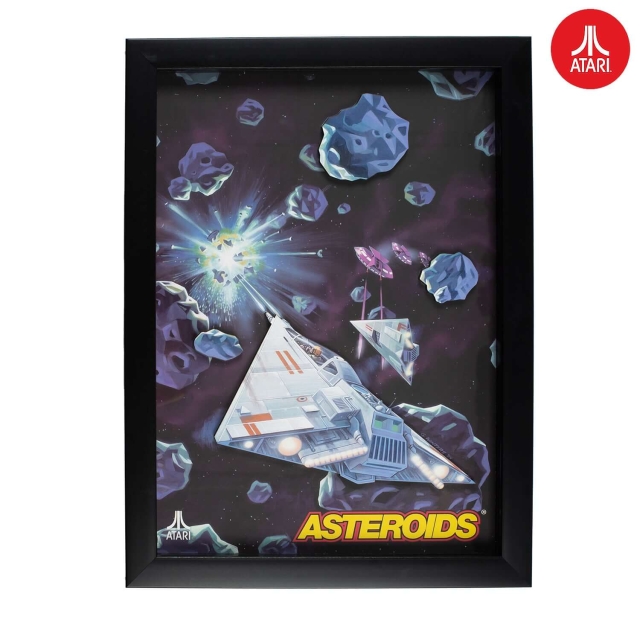ThumbsUp Offisiell Atari 3D-veggkunst - Asteroids Collection