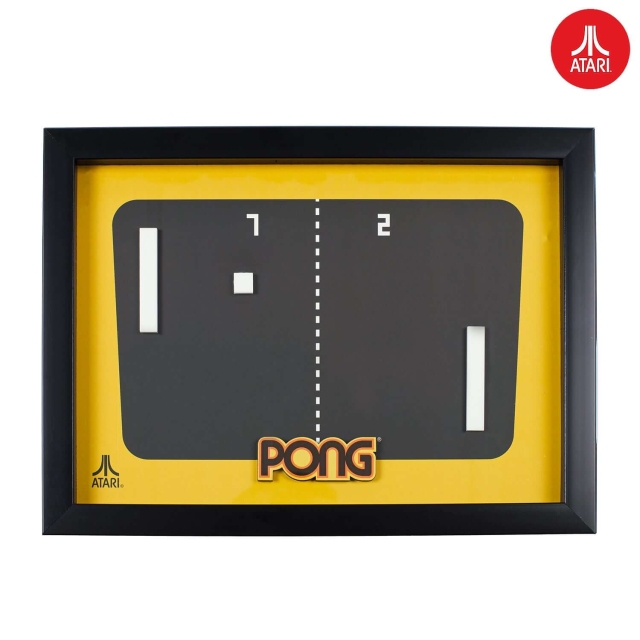 ThumbsUp Offisiell Atari 3D-veggkunst - Pong Collection