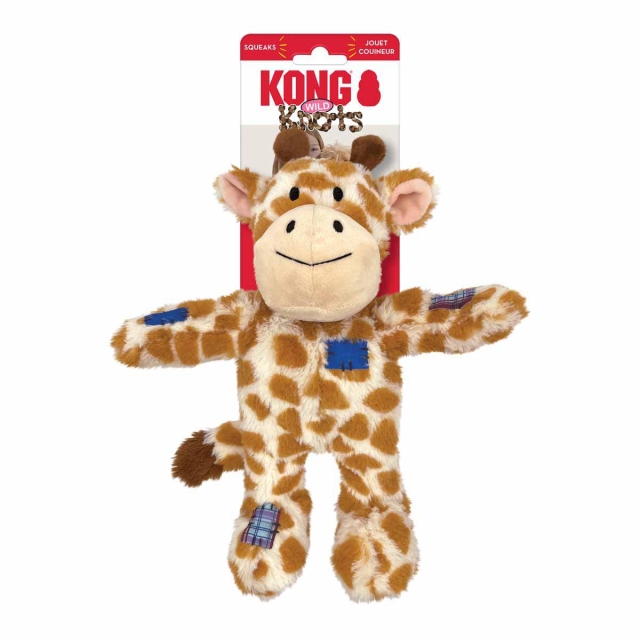 Kong Wild Knots Giraffe Squeak Toy M/L (634.7372)