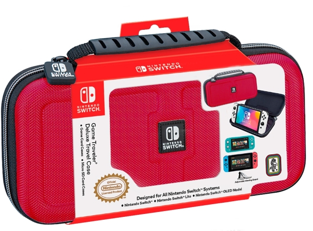 Bigben Nintendo Switch Interactive Official Deluxe reiseveske - rød