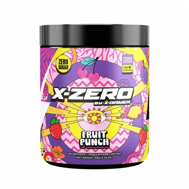 X-GAMER Energidrikkpulver X-Zero 160 gram Fruit Punch