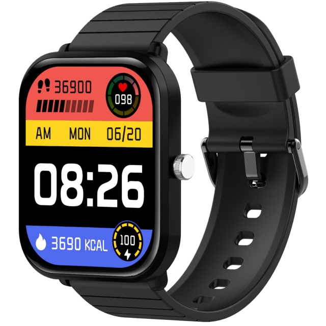 Celly Trainermate 2 Smartwatch med rektangulær urskive, svart