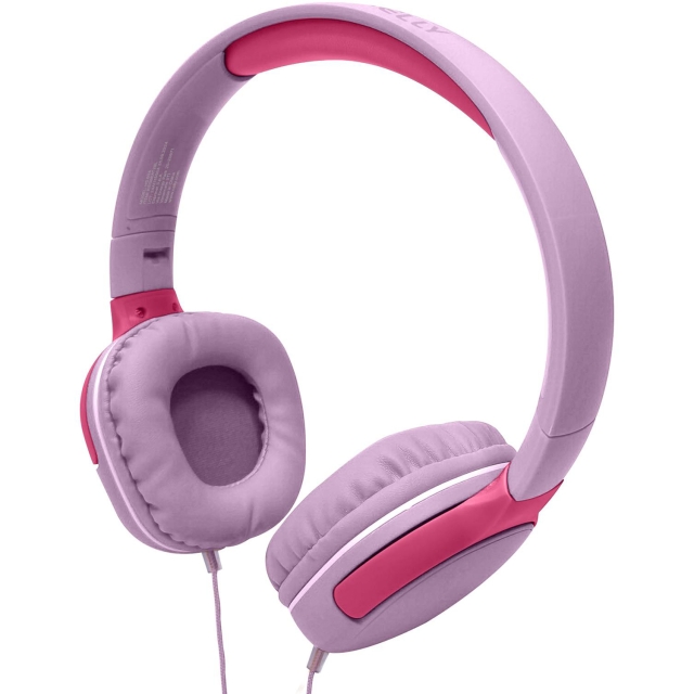 Celly KidsBeat 2 - Hodetelefoner med volumbegrensning maks. 85 dB 3,5 mm plugg Rosa