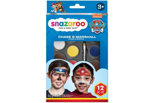 Snazaroo Paw Patrol - Fargesett med sminke - Chase & Marshall (791106)