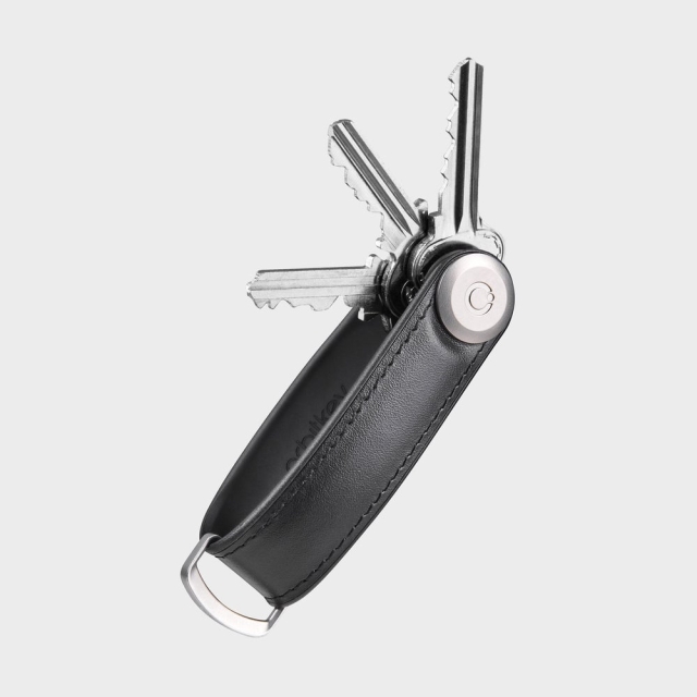 Orbitkey Hybrid nøkkelholder i lær - svart