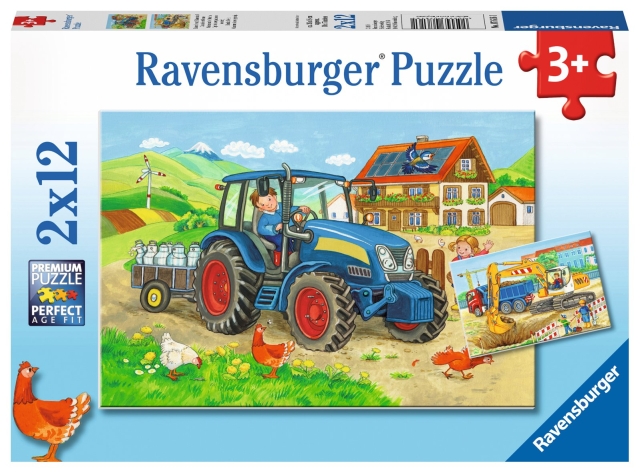 Ravensburger Hard At Work 2x12p - 07616