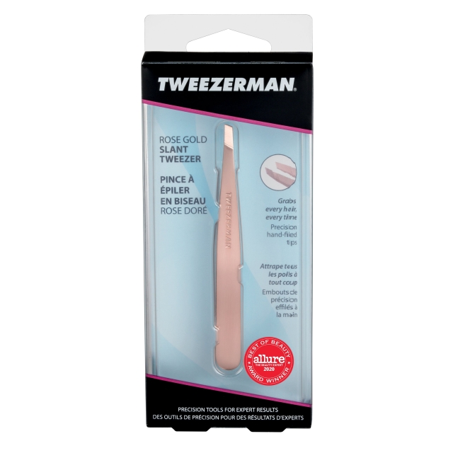 Tweezerman Slant Pincett - Rose Gold