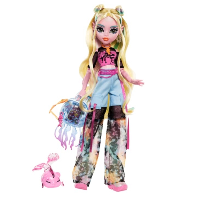 Monster High - Core Doll med kjæledyr - Lagoona (HXH75)