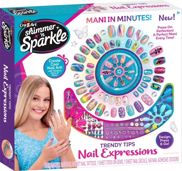 Shimmer n Sparkle Trendy Tips Nail Expressions (65610S)