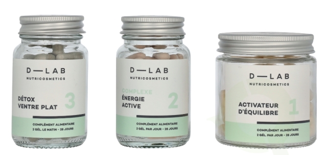 D-Lab Nutricosmetics D-Lab Ventre Plat Set 3 piece Complexe Energie Active 28 caps/Activateur D