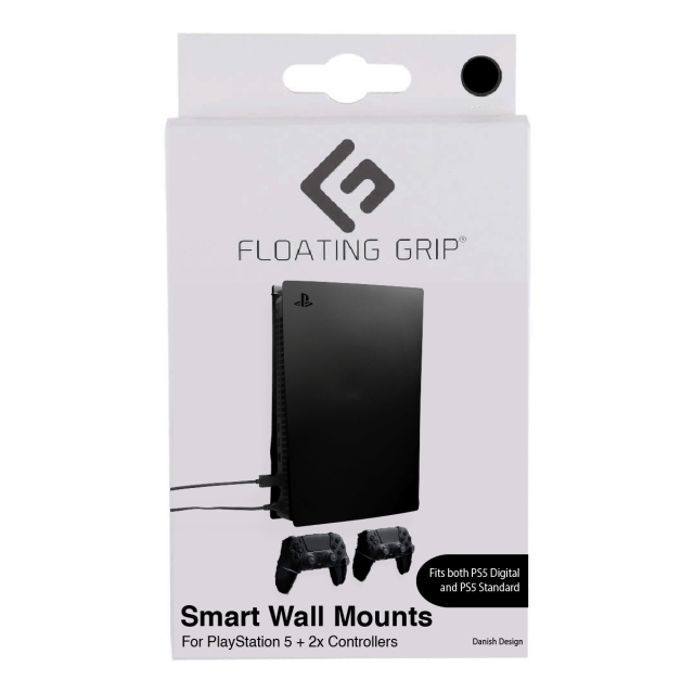 FLOATING GRIP Playstation 5-veggfester fra FLOATING GRIP - Black Bundle