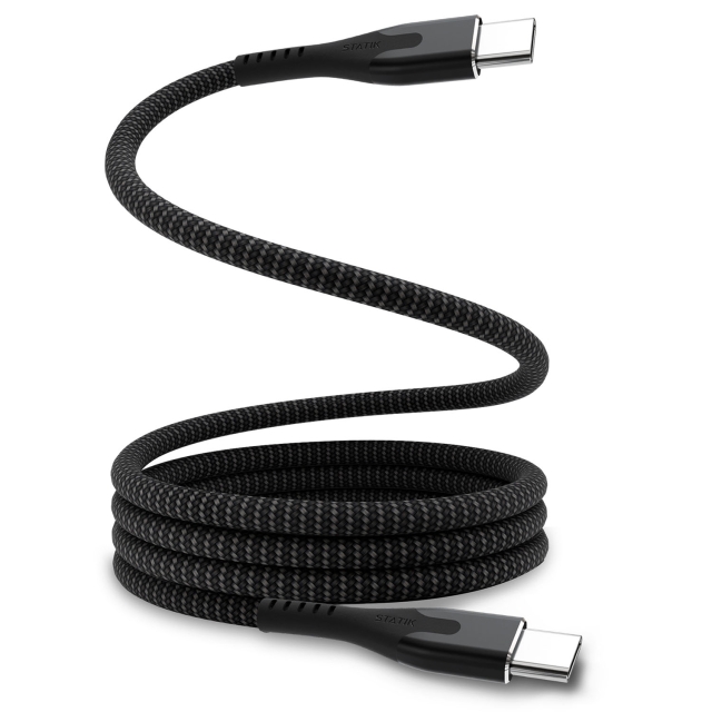 STATIK Magnetisk Kabel Magstack Pro USB-C Til USB-C Svart 1m