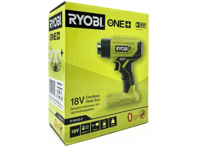 Ryobi One+ R18HG-0 Värmepistol Utan batteri 