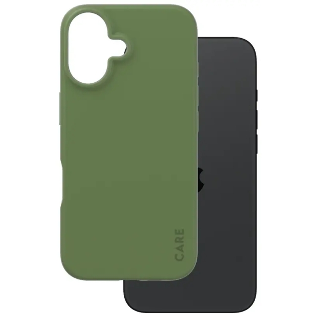 PanzerGlass CARE Fashionable Case for iPhone 16 Grön