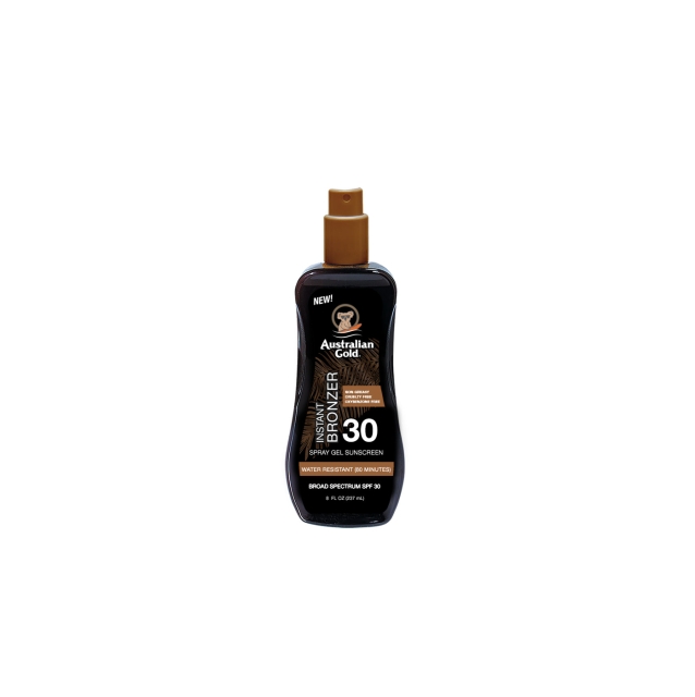 Australian Gold Solkrem Spray Gel m. Instant Bronzer SPF 30 237 ml