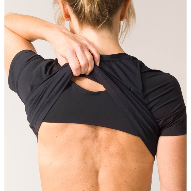 SWEDISH POSTURE T-shirt Dame Posture Reminder Svart  S