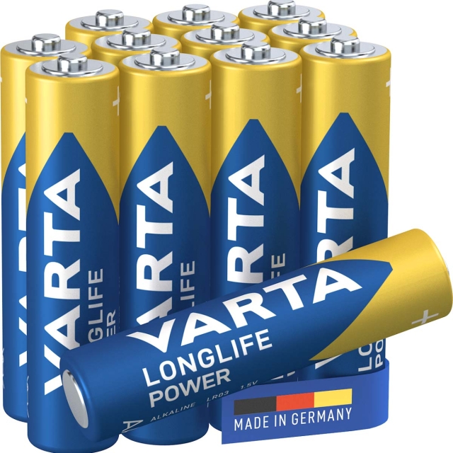 Varta Alkaline Batteri AAA 1.5 V High Energy 12-Pakke