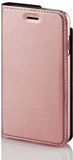 Wave BookCase beskyttelsesveske, iPhone 6 / 6s / 7 / 8 / SE, rosa gull