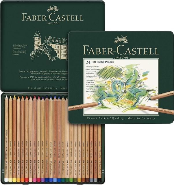 Faber-Castell Fargeblyant Pitt Pastell i boks med 24 stk (112124)
