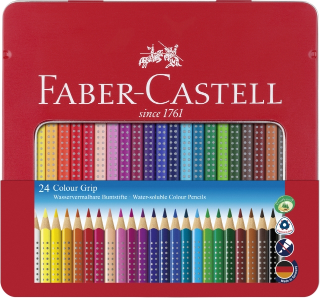 Faber-Castell Fargeblyant Colour Grip boks med 24 stk (112423)