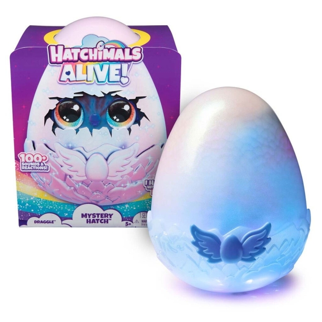 Hatchimals Levende hemmelig luke Draggle-assistent (6069282)