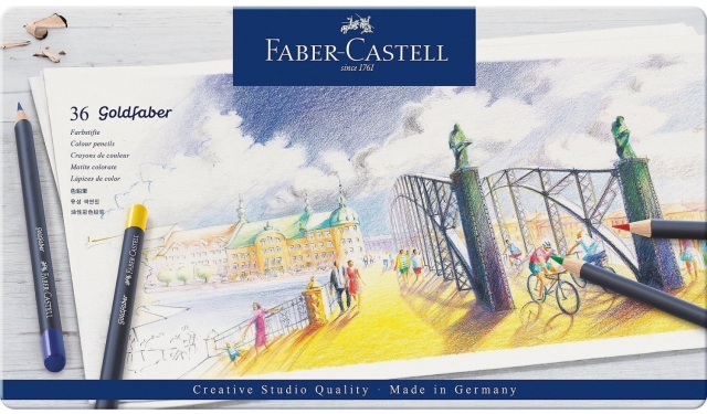 Faber-Castell Goldfaber fargeblyant, boks med 36 stk (114736)