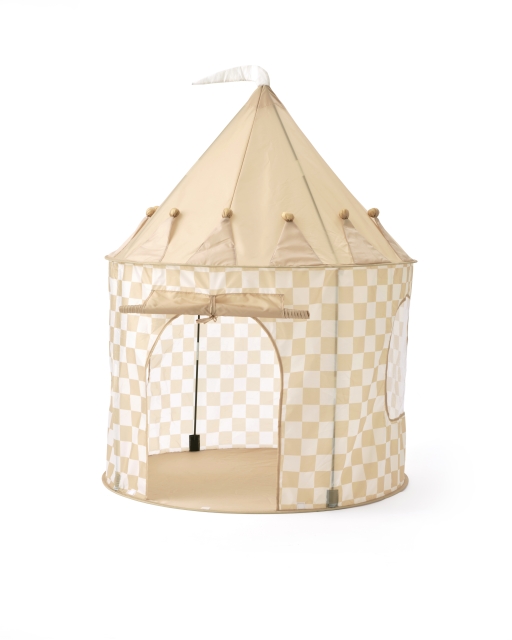 Kids Concept Star - Leketelt Check Gul - (1000929)