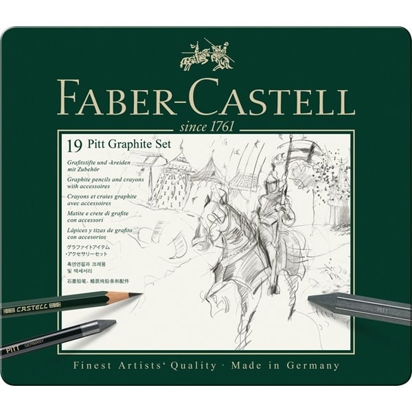 Faber-Castell Sett Pitt Graphite tinn med 19 stk (112973)