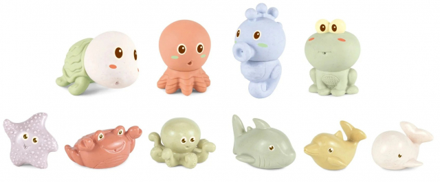 Kinder and Kids Hvetestrå med vannstråle - marine dyr - (K30007)