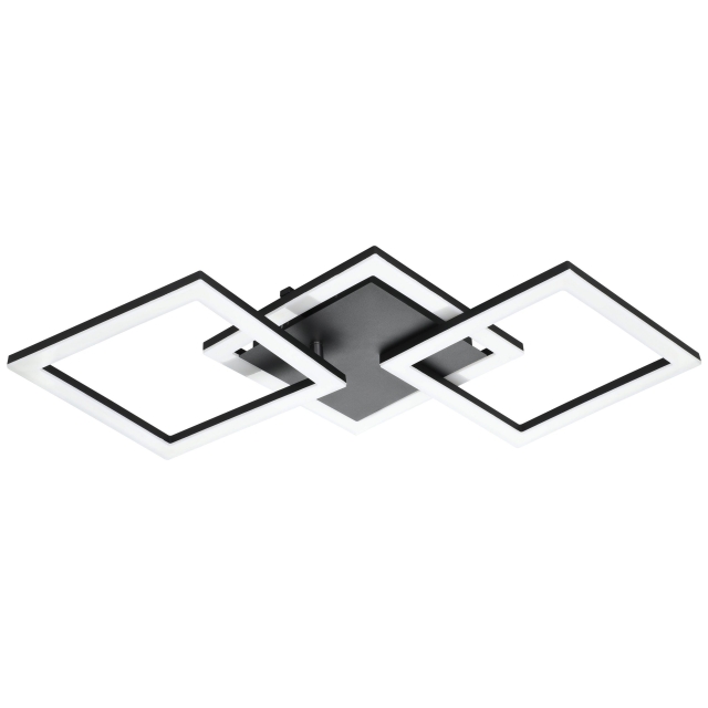Eglo Paranday-Z taklampe m/firkanter svart 65x31 - TW - Zigbee, Bluetooth