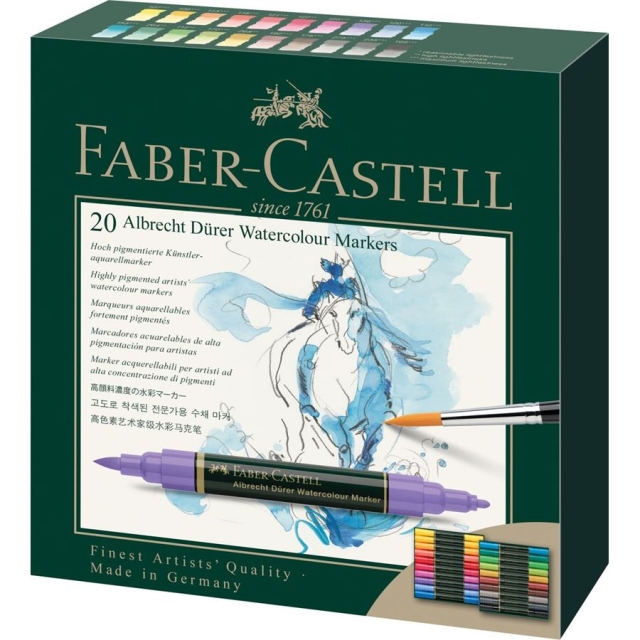 Faber-Castell Albrecht Dürer akvarellpenn, lommebok à 20 stk