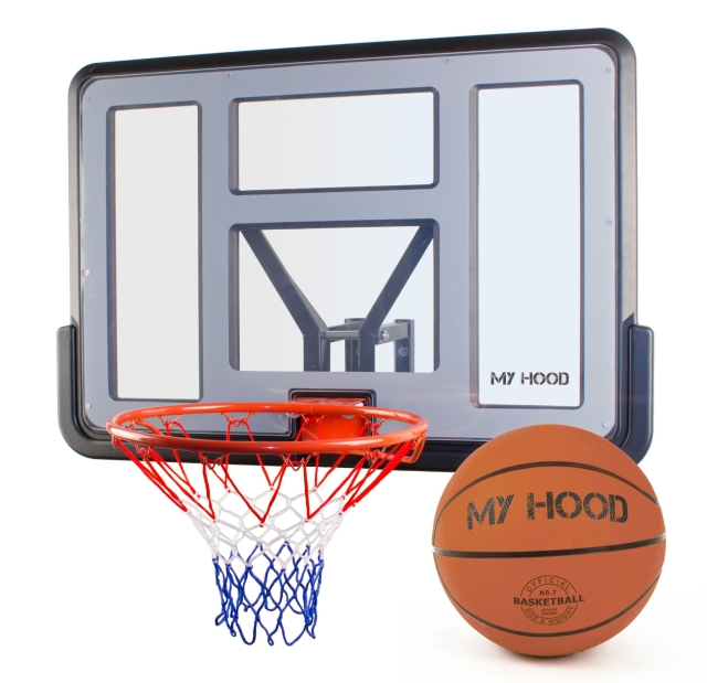 My Hood Pro Basketballkurv-sett med basketball (304013)