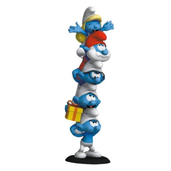 Plastoy Smurfene Resinstatue Smurfs Column Polychrome Edition 50 cm