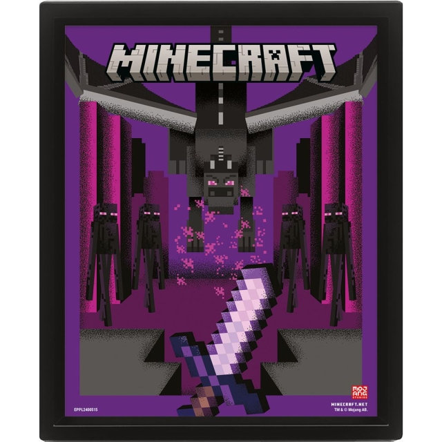 Pyramid International MINECRAFT (ENDER DRAGON DUEL) LENTIKULÆR PLAKAT
