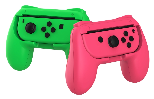 SuBsonic Duo Control Grip Colorz - Rosa og grønn (Switch / Switch Lite / Switch Oled)