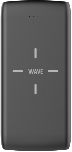 Wave QiPower reservestrømforsyning, 10 000 mAh, svart