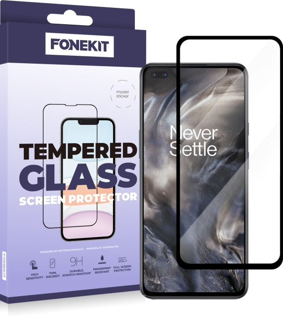FoneKit Heldeksel av pansret glass, OnePlus Nord / Nord 2 / Nord 2T